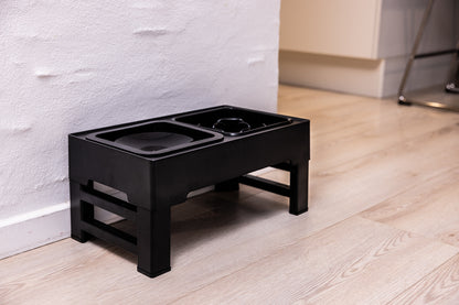 MoveDog slow feeder madstation med antispild vandskål